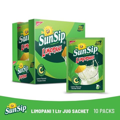Sunsip Limopani 1 Ltr Jug Sachet (8 Pcs)