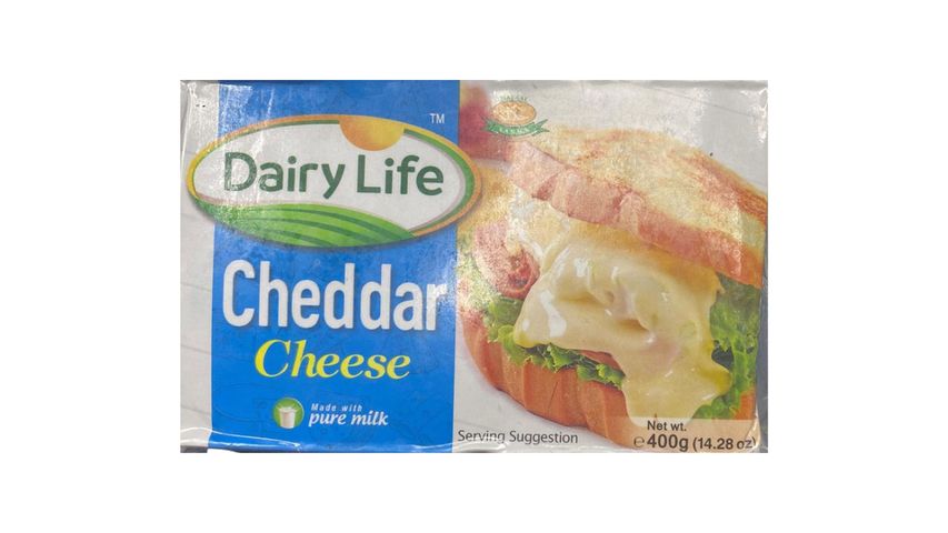 Dairy Life Cheese Cheddar Block 400 g
