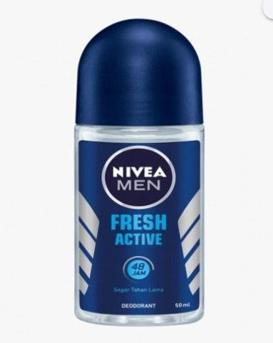 Nivea Men Fresh Active, Segar Tahan Lama, deodorant 50 ml
