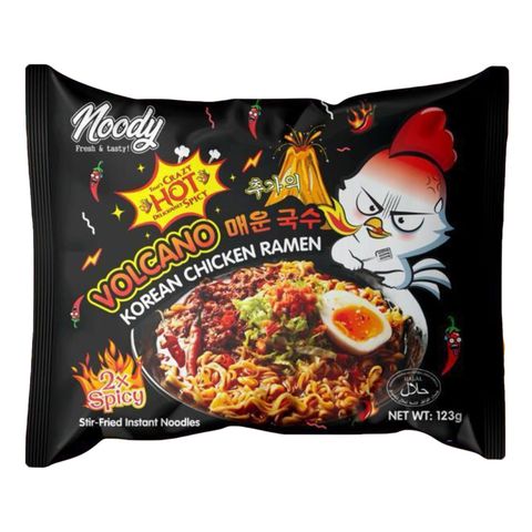 Noody Hot Spicy Chicken Ramen (2X Spicy) Black 123g