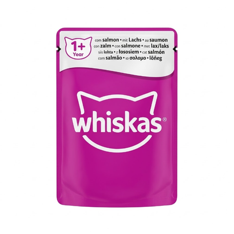 Whiskas 1+ fish favorites in jelly with salmon 85G