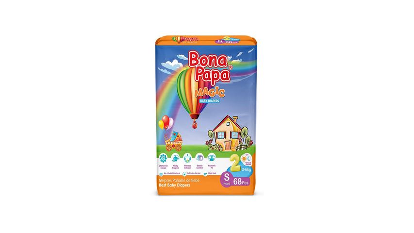 Bona Papa Magic Baby Diapers Jumbo Small Size 2 68 Pieces