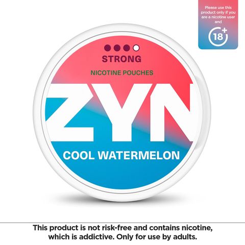 ZYN Cool Watermelon 11mg (3 Dot) Strong Nicotine Pouches 1 Can