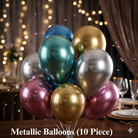 Metallic balloon 10 Pieces