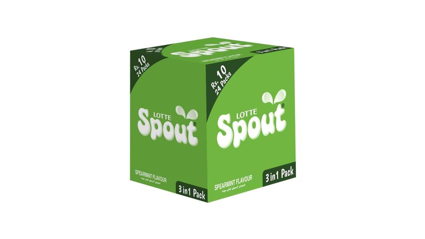 Kolson Lotte Spout Spearmint 3 in 1 (Rs 10) 1 Box