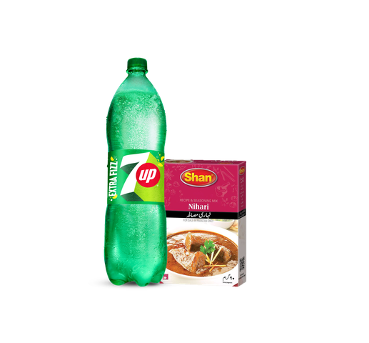 7Up PET 1.5l + Shan Nihari Masala 60g