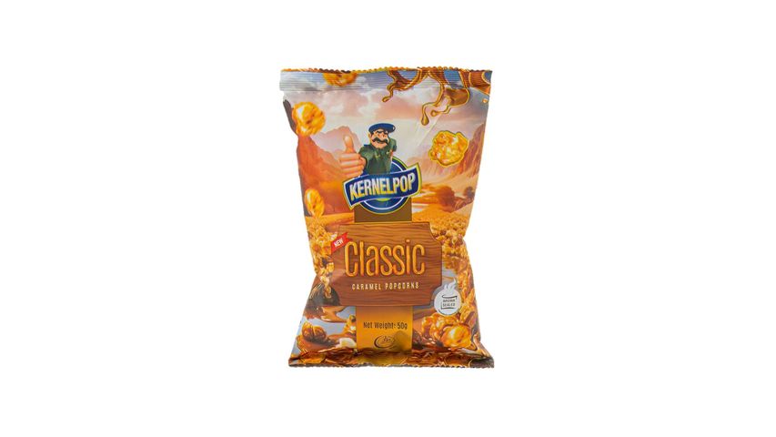 Kernelpop Coated Classic Caramel Popcorns 50g