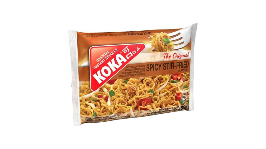Koka Spicy Stir-fried Instant Noodles (Pouch) 85g