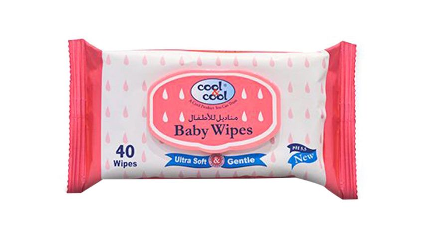 Cool & Cool Baby Wipes 40 Pieces