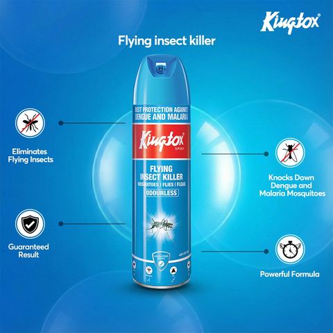 Kingtox Flying Insect Killer Spray Odorless 400ml