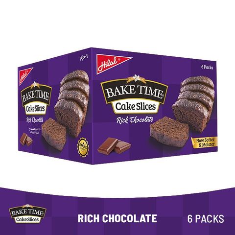 Hilal Baketime Chocolate Cake Slices (6 Pieces)