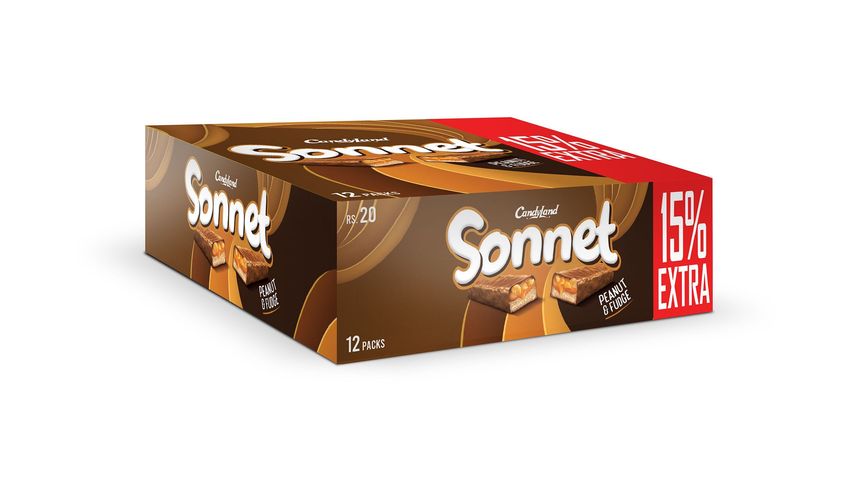 Candyland Sonnet Chocolate Rs. 20 Box 12 Pieces