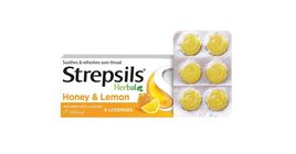 Strepsils Lozenges Honey & Lemon 1 Strip x 6 Tablets