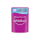 Whiskas 1+ fish favorites in jelly with whitefish 85G