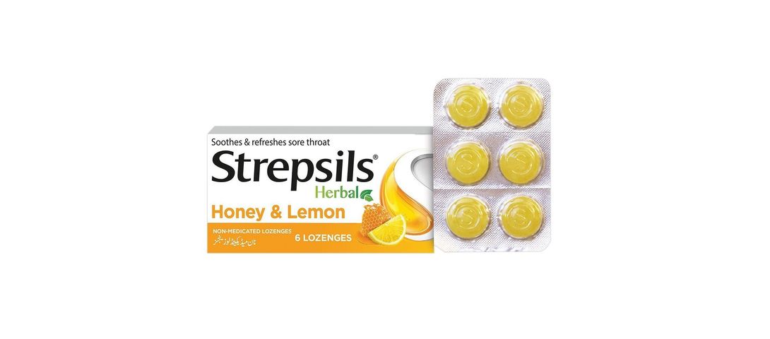 Strepsils Lozenges Honey & Lemon 1 Strip x 6 Tablets