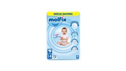 Molfix Diaper Maxi Mega Pack Size 4 (7-14kg) 72 Pcs