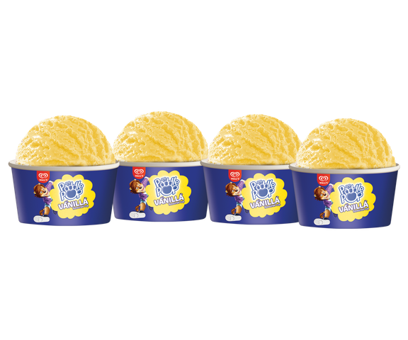 Wall's Vanilla Cup 60ml (Pack of 4)
