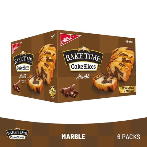 Hilal Baketime Marble Cake Slices 6 Pieces