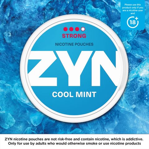 ZYN Cool Mint 11mg (3 Dot) Strong Nicotine Pouches 1 Can