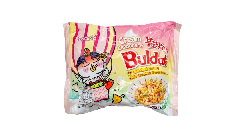 Samyang Buldak Cream Carbonara Hot Chicken Flavoured Ramen 140g