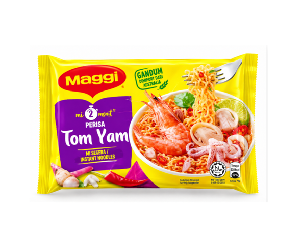 Maggi 2-Minit Noodles Tom Yam 79g (Imported)