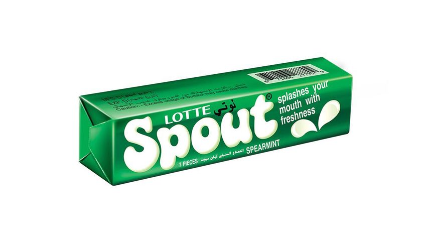 Lotte Spout Bubble Gum Spearmint