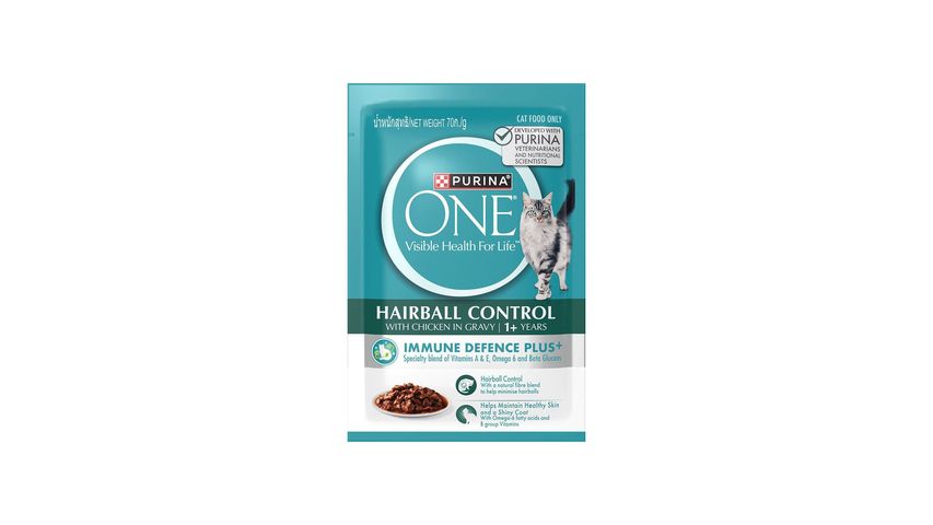 One Hairball Control Chicken Gravy Adult (Pouch) 70g