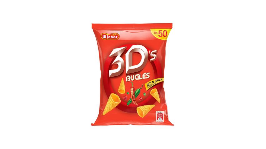 Winner 3D's Bugles Hot & Spicy Rs. 50