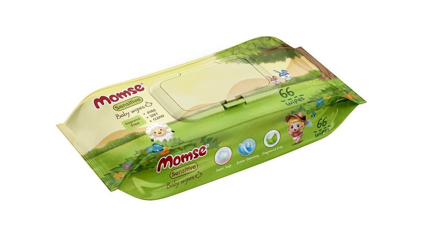 Momse Regular Wipes 66 Pieces