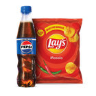 Pepsi PET 345ml + Lay's Chips Masala (Rs.50) 1 Piece