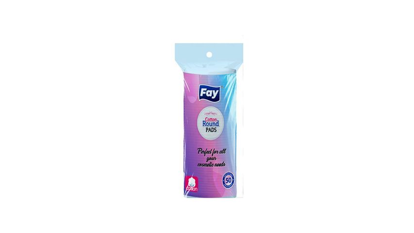 Fay Cotton Round Pads 50 Pieces