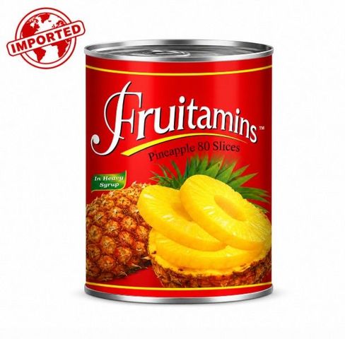 Fruitamins Pineapple Slice in Heavy Syrup, 545g