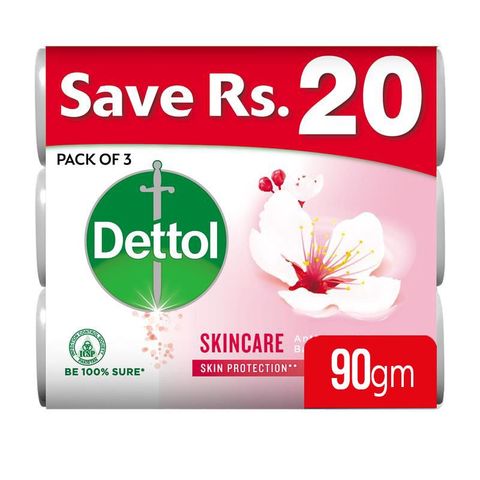 Dettol Soap Skincare 90g - Pack of 3