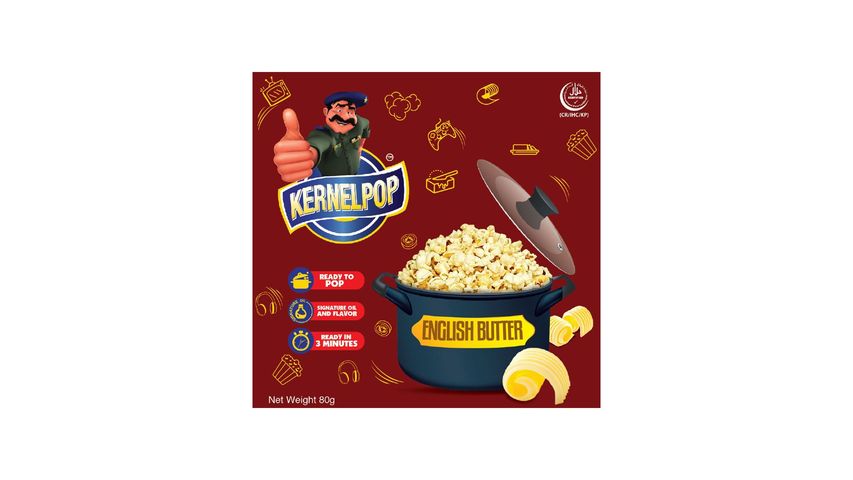 Kernelpop Kettle Corn English Butter 80g