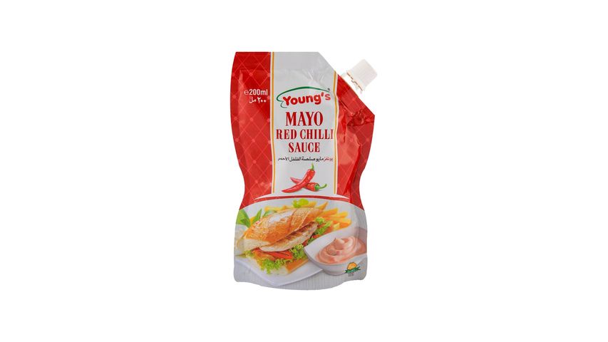 Youngs Mayo Red Chilli Pouch 200Ml