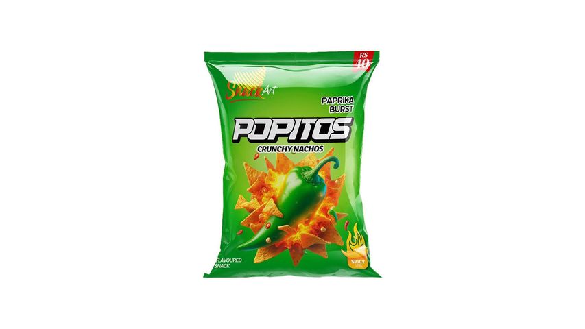 Popitos Crunchy Nachos Paprika Burst 41g