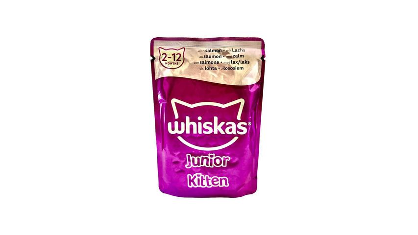Whiskas Kitten Salmon In Jelly Cat Food 85g