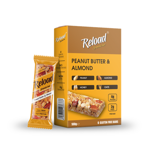 Reload Peanut Butter & Almonds Granola Bar (6 Bars)