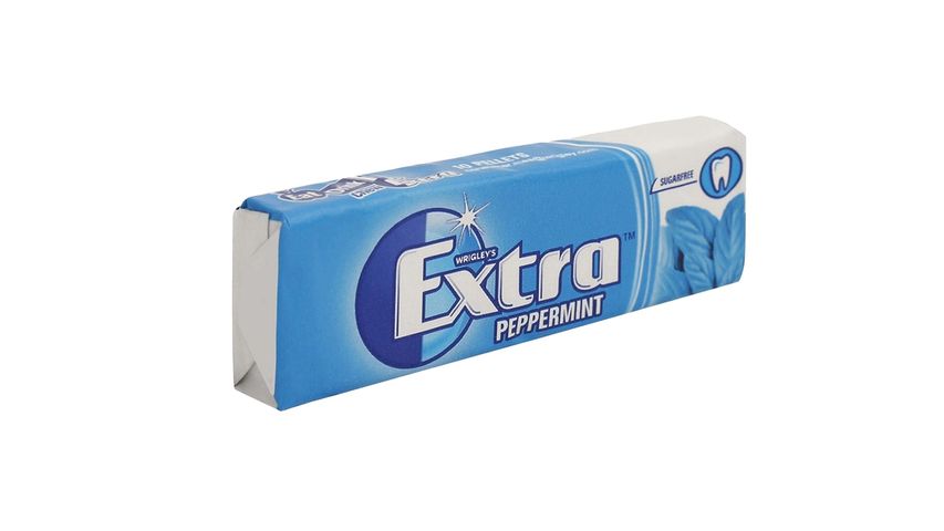 Wrigley's Extra Gum Peppermint Sugar Free Cubes Imported 10 Pieces