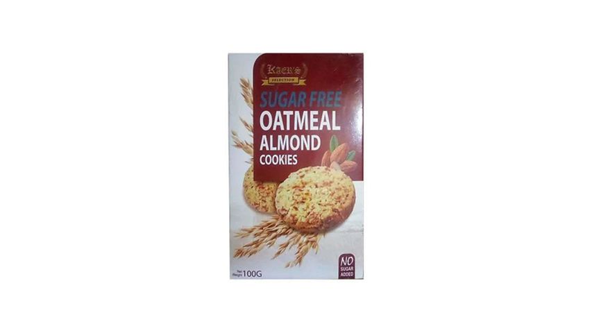 Kaers Sugar Free Oatmeal Almond Cookies 100g (00001)