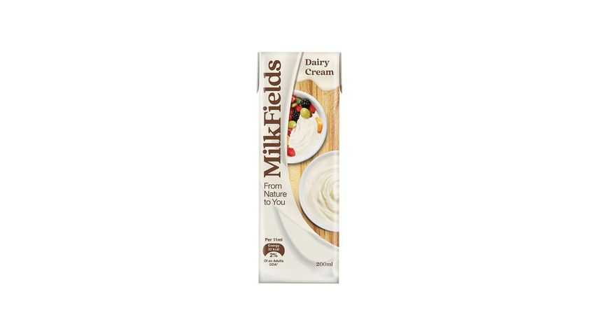 MilkFields UHT Dairy Cream 200ml