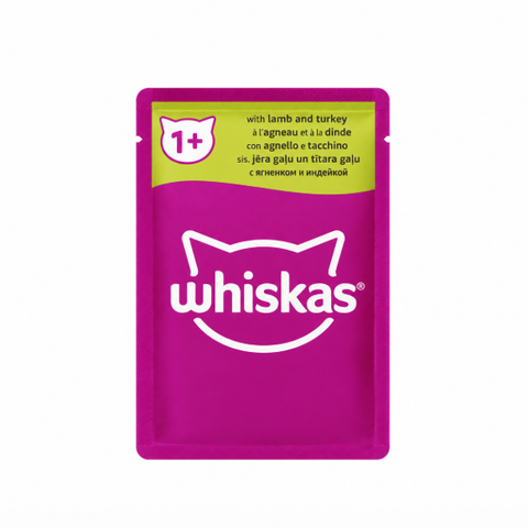 Whiskas 1+ meaty meals in jelly with lamb 85G