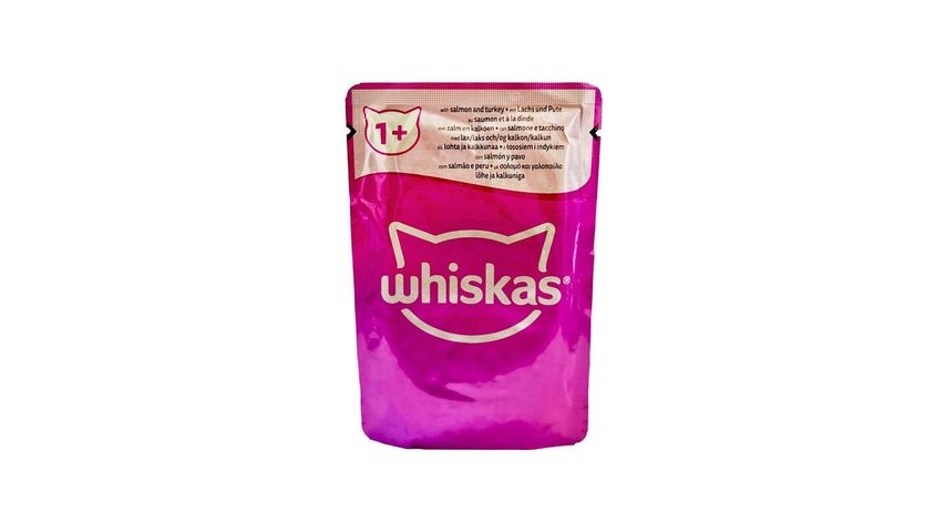 Whiskas Salmon Fish & Turkey In Jelly Cat Food 85g