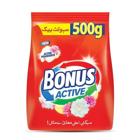 Bonus Active Detergent Washing Powder 500g