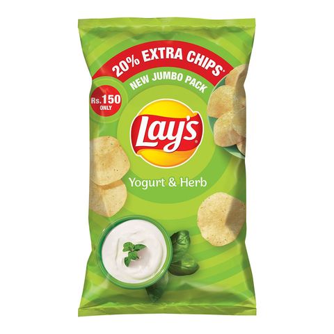 Lay's Chips Potato Yogurt & Herb Jumbo Pack 1 Packet
