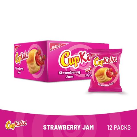 Hilal Cup Kake Strawberry (12 Pieces)