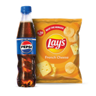 Pepsi PET 345ml + Lay's Chips French Cheese (Rs.50) 1 Piece