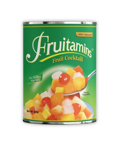 FRUITAMINS FRUIT COCKTAIL 800 GM (Thai) (Imported)
