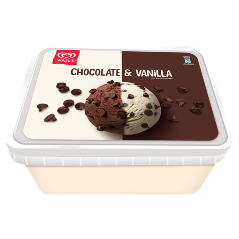 Wall's Chocolate & Vanilla Chips Bucket 1400ml