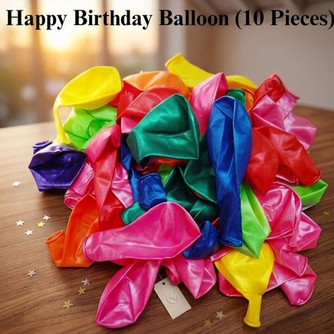 Happy birthday balloon 10 Pieces